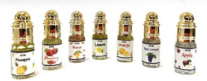 INDRA SUGANDH BHANDAR Fruity Combo Lemon Strawberry Mango Pineapple Orange Black Current Apple Sweet Floral Attar
