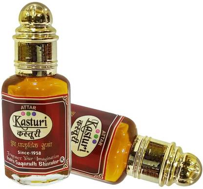 INDRA SUGANDH BHANDAR Real Kasturi With Kasturi Days Combination 24 Hours Herbal Attar