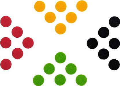 Comet Busters Basic Multicolor Round Bindis (5mm) (BIN1553) Forehead Multicolor Bindis