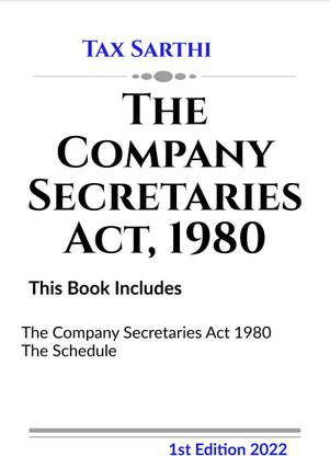 The Company Secretaries Act, 1980 | 1st Edition 2022