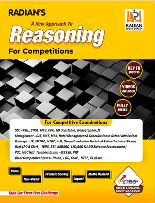 A New Approach To Reasoning Book for Competitive Exams (English Medium)