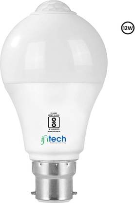 IFITech 12 W Motion Sensor Round B22 LED Bulb