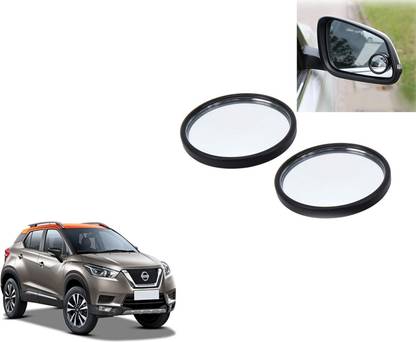 ABS AUTO TREND 3R-062 360° Rotate Convex Side Rear View Blind Spot Mirror for Nissan Kicks Glass Car Mirror Cover