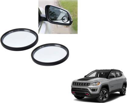 Autoinnovation 360° Convex Side Rear View Blind Spot Mirror for Jeep Compass Glass Car Mirror Cover