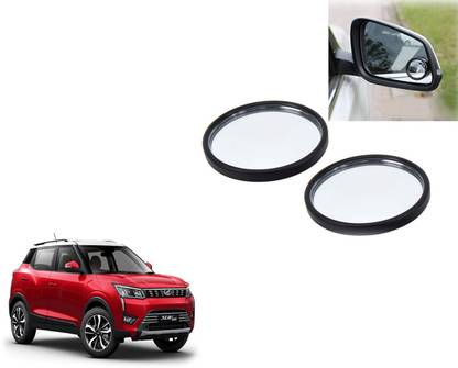 ABS AUTO TREND 3R-062 360° Rotate Convex Side Rear View Blind Spot Mirror for Mahindra Xuv 300 Glass Car Mirror Cover