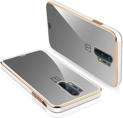 ELEF Back Cover for OnePlus 8 Pro Chrome Case Soft Transparent Laser Plating Luxury Cover Case
