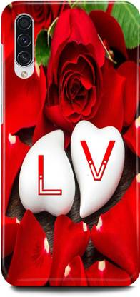 JUGGA Back Cover for Redmi Mi A3, MZB7978IN, L LOVES V NAME,L NAME, V LETTER, ALPHABET,L LOVE V NAME