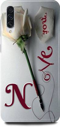 JUGGA Back Cover for SAMSUNG Galaxy A30s, N LOVES N NAME,N NAME, N LETTER, ALPHABET,N LOVE N NAME