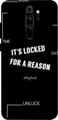 printoworld Back Cover for Xiaomi Redmi Note 8 Pro - I Ts Locked For A Reason Printed Back Case Cover