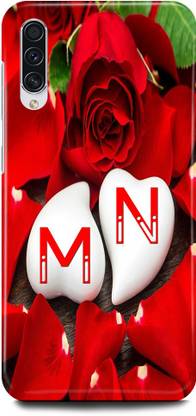 JUGGA Back Cover for SAMSUNG Galaxy A30s, M LOVES N NAME,M NAME, N LETTER, ALPHABET,M LOVE N NAME