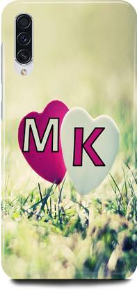 JUGGA Back Cover for SAMSUNG Galaxy A30s, M LOVES K NAME,M NAME, K LETTER, ALPHABET,M LOVE K NAME
