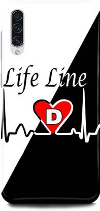 JUGGA Back Cover for SAMSUNG Galaxy A30s, D, NAME, LETTER, ALPHABET, LIFELINE
