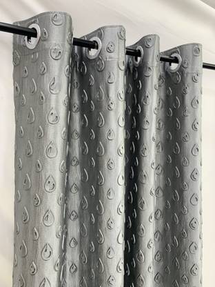 Pardewale 214 cm (7 ft) Door Polyester Semi Transparent Curtain Single Curtain