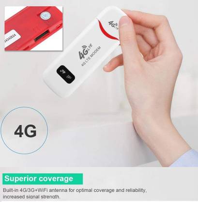 LTE ™ 4G Hotspot Router USB Wifi With Sim Card Support Jio/Idea/Airtel/Vodafone Combo Set