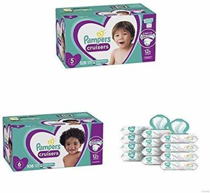 Pampers Bundle - Cruisers Disposable Baby Diapers Sizes 5 - S - M
