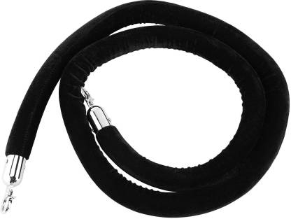 Ladwa 1 Pc Silver Hooks Black Velvet Stanchion Rope Emergency Sign