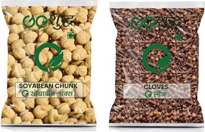 Goshudh Premium Quality Cloves 50g And Soya chunks 250g combo pack of 2 Combo