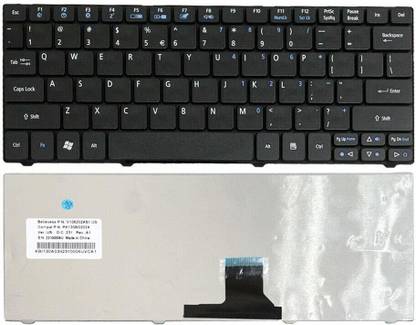 TechSonic For ACER Aspire ONE 722 D722 721 NSK-AQK1D Series Internal Laptop-size Laptop Keyboard Compatible with Desktop, Laptop, Mac