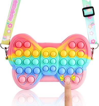 Party Propz Butterfly Pop It Bag - Pop It Sling, Butterfly Pop It Bag / Pop It Bag For Kids