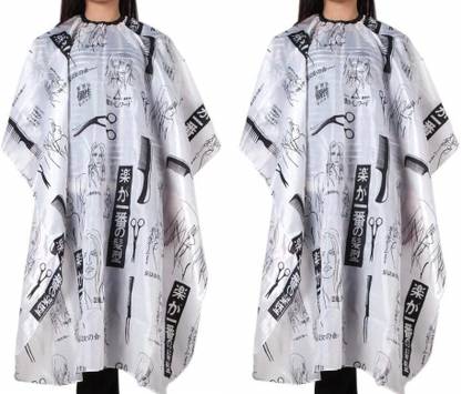 Utkarsh Set 0f 2 pcs Printed Hair Cutting Sheet Hairdressing Gown Cape Barber Cloth Makeup Apron