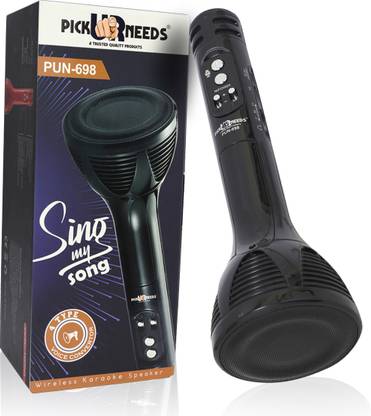 Pick Ur Needs Superier Quality Wireless Bluetooth Microphone Connection Player Speaker 2-in1 With Recording + USB+FM Microphone