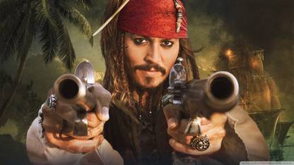 jack sparrow wallpaper on LARGE PRINT 36X24 INCHES Photographic Paper