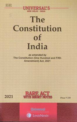 The Constitution Of India,1950(Bare Act With Short Notes)