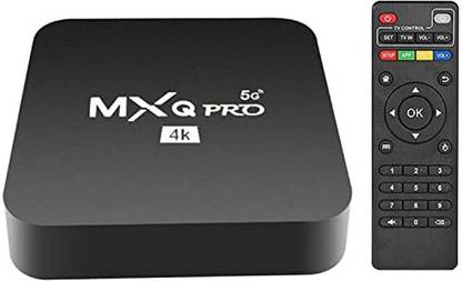 SOUDAMINI MXQ Pro 4K 5G Android 10.1 TV Box with 4 GB RAM/32 GB ROM + 4K HDMI Media Streaming Device
