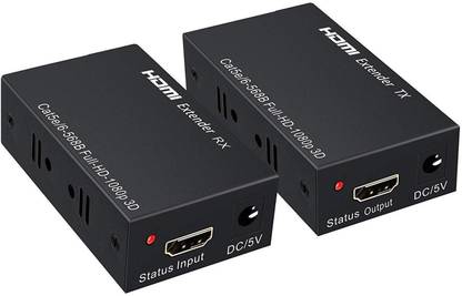 coolcold HDMI Extender 60m Extension RX Receiver TX Transmitter, HDMI Repeater Media Streaming Device