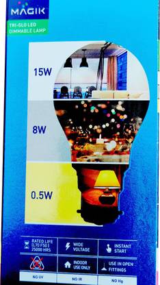 MAGIC LED CENTURY MAGIK 3 IN 1 DIMMEBLA LED 0 hrs Bulb Emergency Light