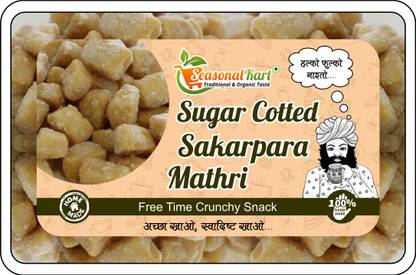 Seasonal Kart Homemade Sakar Para Sugar Coated Sakarpara Mathri Mini Sakar Pare Punjabi