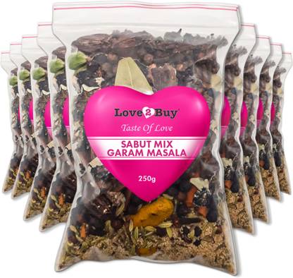 Love2Buy Sukha Khada Masala Pack of 9-250Gms Each(Total-2250Gms)|Whole Mix Spices Masala