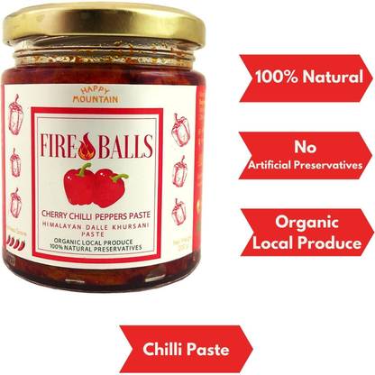 Happy Mountain Fireballs – Cherry Chilli Peppers (Dalle) Paste