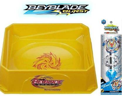 CrazyBuy Big Beyblade Stadium with 2 Pcs 5D Beyblade Metal Fusion Super Top with Launcher