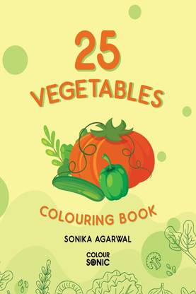 25 Vegetables Colouring Book