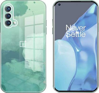 MILLION CASES Back Cover for OnePlus Nord CE Colorful Wave Glass Phone Case