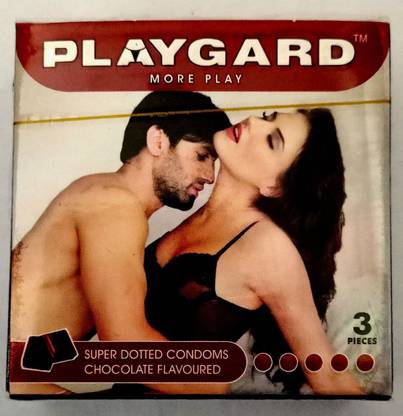 ALKEM SUPER DOTTED CONDOMS CHOCOLATE FLAVOURED (Set of 8, 24 Sheets) Condom