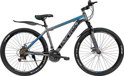 Unicross STREETCAT I-29 SKD | TIG Welded Steel Frame, 29X2.35 D/Wall | 21 Speed Shimano 26 T (inch) Mountain Cycle