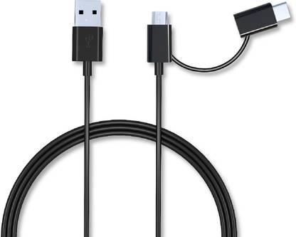 Croma USB Type C Cable 2 A 1.2 m 3A Fast charge 1.2m 2 in 1 sync and charge cable, 480Mbps Data transfer rate, Tested Durability with 8000+ bends (12 months warranty) (Model: CRCMA0103sTO12)