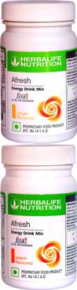 HERBALIFE AFRESH ENERGY DRINK MIX PEACH & GINGER FLAVOR Energy Drink