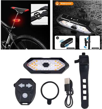 play run ™Bicycle Rechargeable Wireless Remote Control Turn Signal Rear Indicator Light LED Rear Break Light