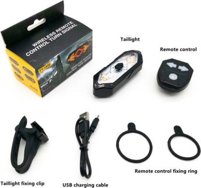 Triangle Ant ™Bicycle Turn Signals Remote Control Indicator LED Rear Light USB Rechargeable LED Rear Break Light