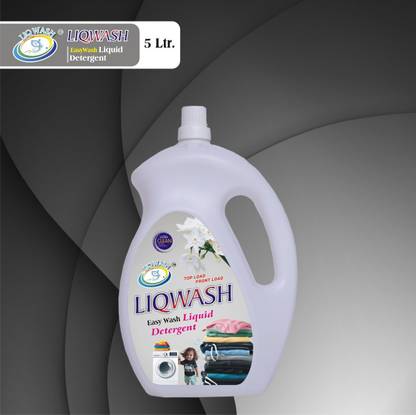 LIQWASH LIQ WASH Easy Wash Liquid Detergent (5 L ) Fresh Liquid Detergent