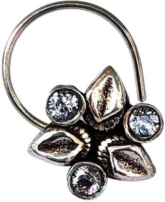 Sahiba Gems Swarovski Crystal Sterling Silver Nose Stud