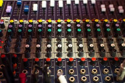 amplifier analogue audio board Paper Print