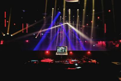 light event show dj Paper Print