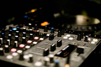 club deejay dj djing Paper Print