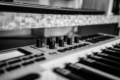 music home recording midi keyboard passion Paper Print