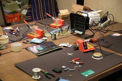 solder station arduino kit electronics circuit board Paper Print