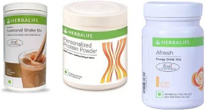 HERBALIFE (Formula 1 - Chocolate with Personalized Protein Powder and Afresh - Ginger) 750gm Protein Blends